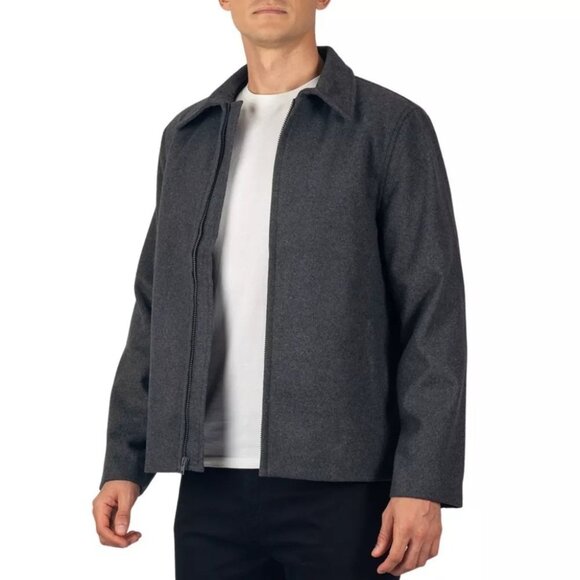 Alpine Swiss Other - Alpine Swiss Grant Wool Blend Gray Full Zip Bomber Jacket -- Medium 36/38 NWOT